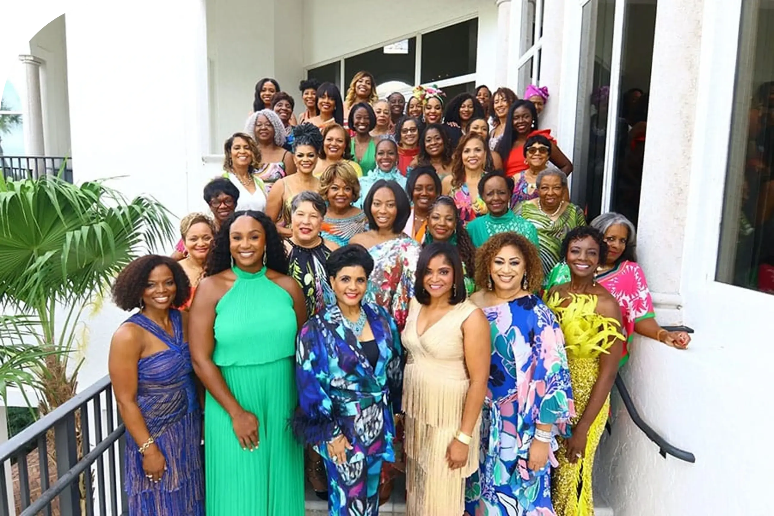 West Palm Beach Chapter members gathered at a White Rose celebration